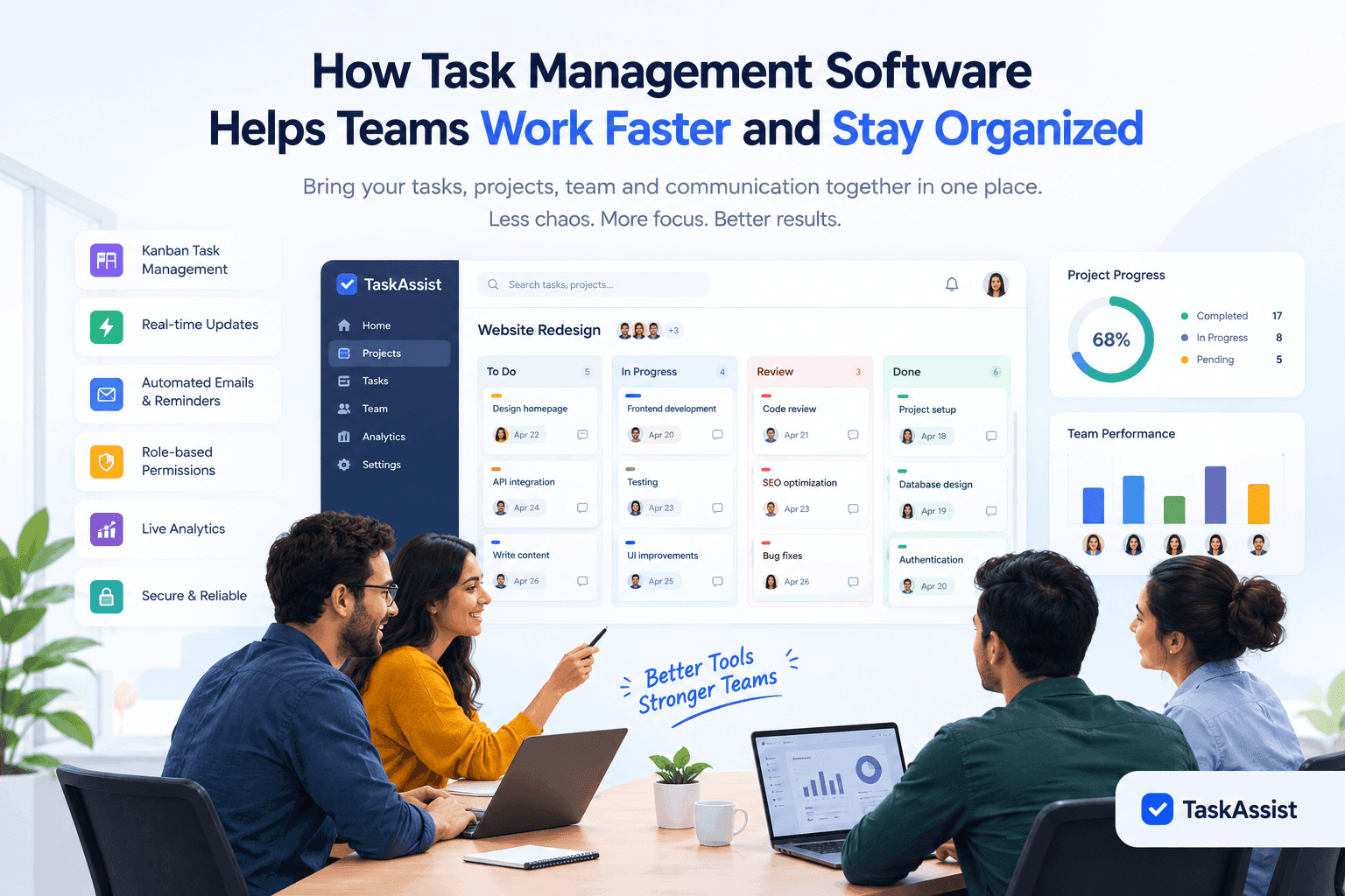 How Task Management Software Helps Teams Work Faster and Stay Organized